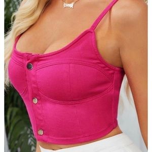 Amazon denim crop top